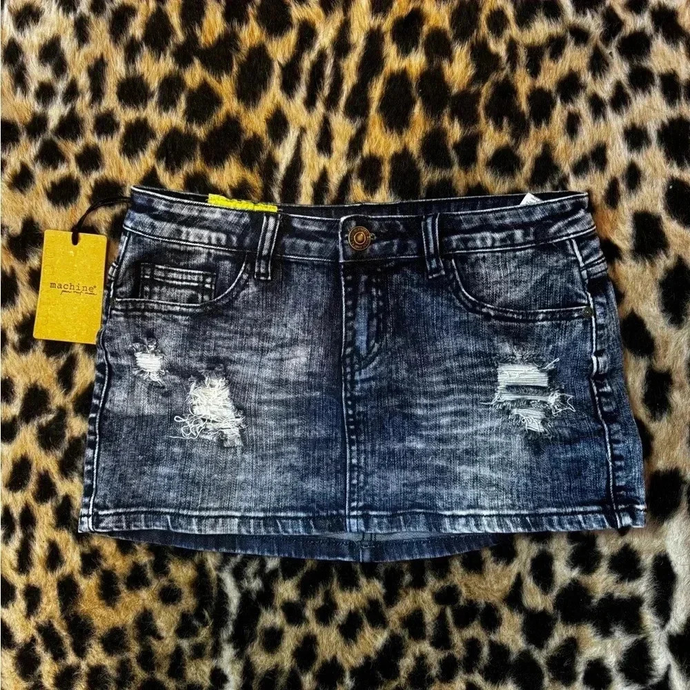 SOLD** Distressed mini skirt